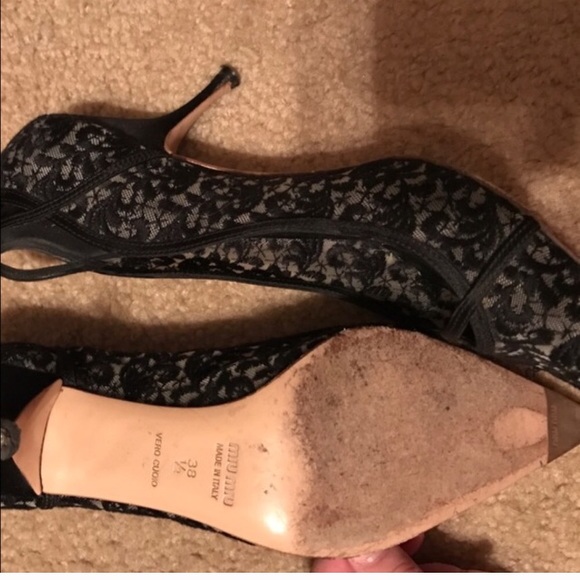 Miu Miu black lace heels - Picture 4 of 7